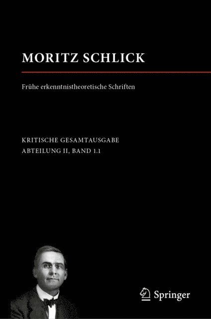 Jendrik Stelling - Moritz Schlick. Frühe erkenntnistheoretische Schriften, E-bok