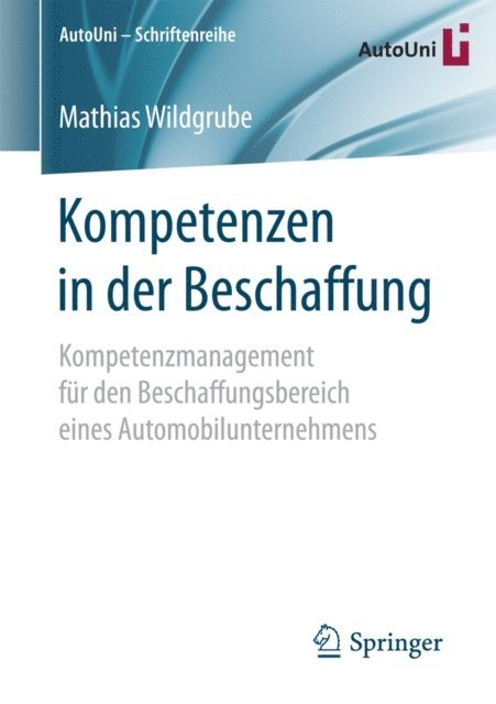 Mathias Wildgrube - Kompetenzen in der Beschaffung, E-bok