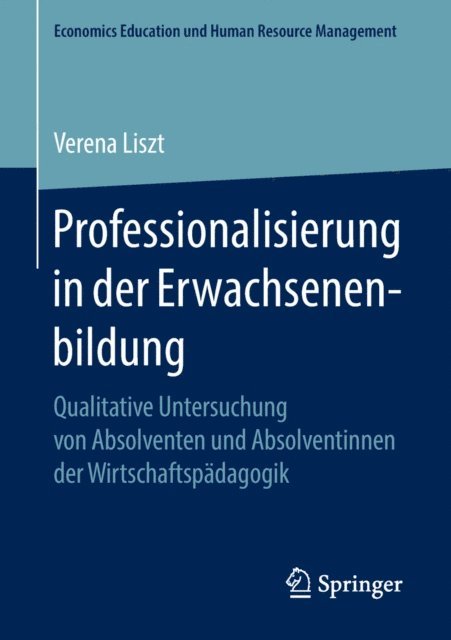 Verena Liszt - Professionalisierung in der Erwachsenenbildung, E-bok