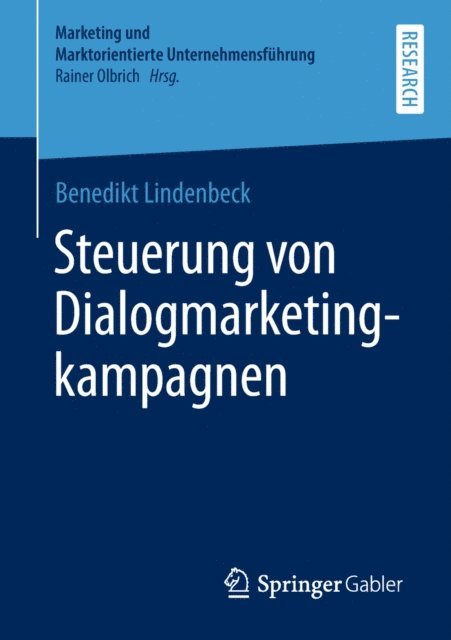 Benedikt Lindenbeck - Steuerung von Dialogmarketingkampagnen, E-bok