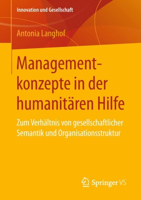Antonia Langhof - Managementkonzepte in der humanitären Hilfe, E-bok