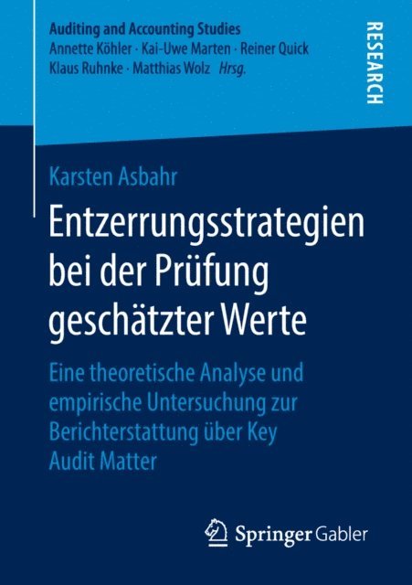 Karsten Asbahr - Entzerrungsstrategien bei der Prüfung geschätzter Werte, E-bok