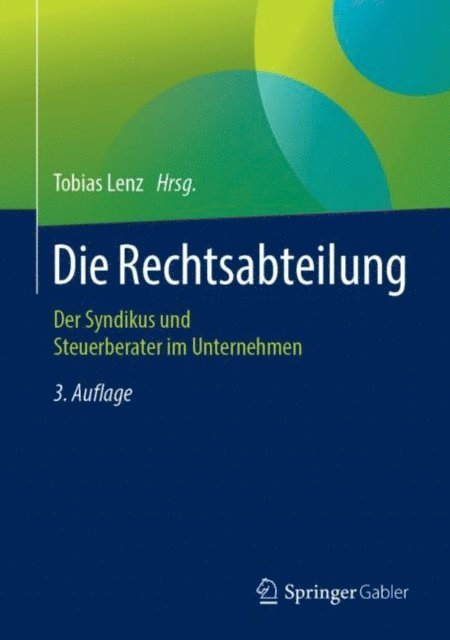 Tobias Lenz - Die Rechtsabteilung, E-bok