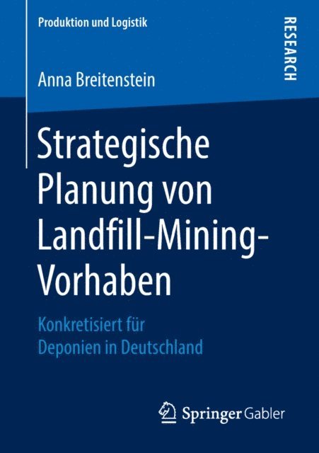 Anna Breitenstein - Strategische Planung von Landfill-Mining-Vorhaben, E-bok