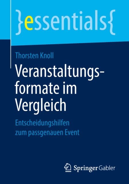 Thorsten Knoll - Veranstaltungsformate im Vergleich, E-bok