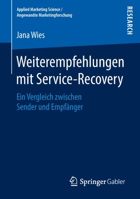 Jana Wies - Weiterempfehlungen mit Service-Recovery, E-bok
