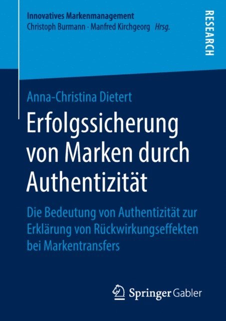 Anna-Christina Dietert - Erfolgssicherung von Marken durch Authentizität, E-bok