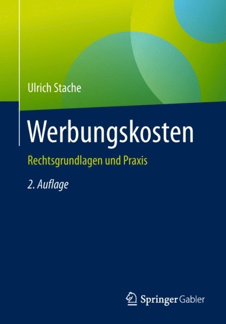 Ulrich Stache - Werbungskosten, E-bok