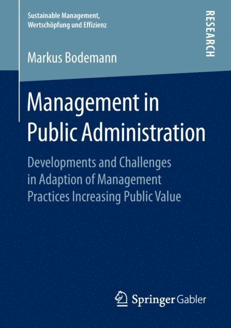 Markus Bodemann - Management in Public Administration, E-bok