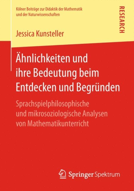 Jessica Kunsteller - Ähnlichkeiten und ihre Bedeutung beim Entdecken und Begründen, E-bok