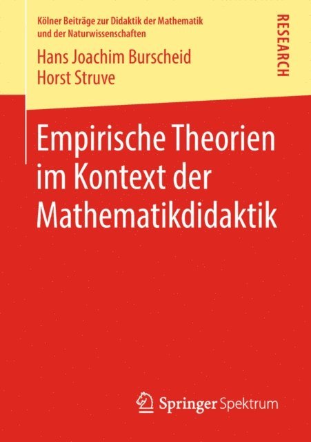 Horst Struve, Hans Joachim Burscheid - Empirische Theorien im Kontext der Mathematikdidaktik, E-bok