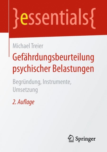 Michael Treier - Gefährdungsbeurteilung psychischer Belastungen, E-bok