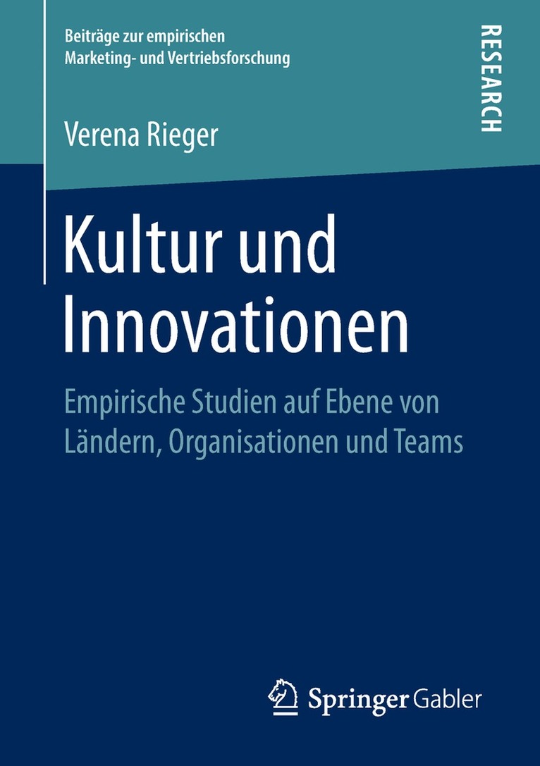 Verena Rieger - Kultur und Innovationen, Häftad