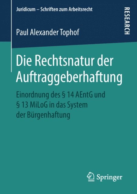 Paul Alexander Tophof - Die Rechtsnatur der Auftraggeberhaftung, E-bok