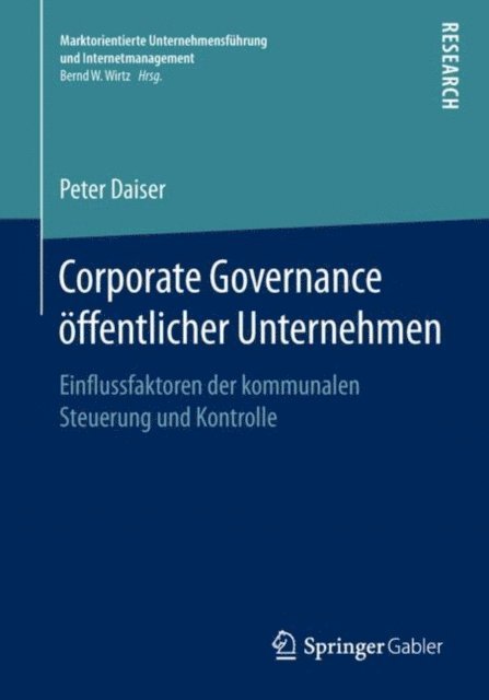 Peter Daiser - Corporate Governance öffentlicher Unternehmen, E-bok
