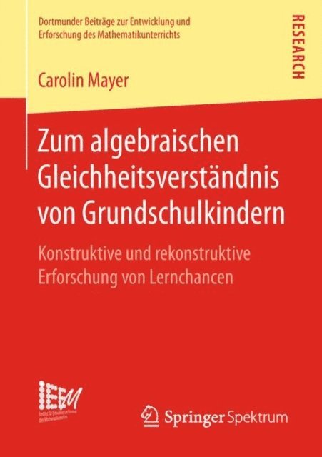 Carolin Mayer - Zum algebraischen Gleichheitsverständnis von Grundschulkindern, E-bok