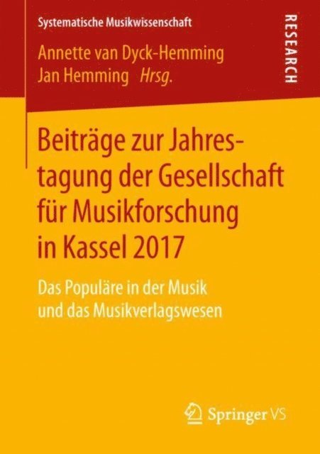 Jan Hemming, Annette van Dyck-Hemming - Beiträge zur Jahrestagung der Gesellschaft für Musikforschung in Kassel 2017, E-bok