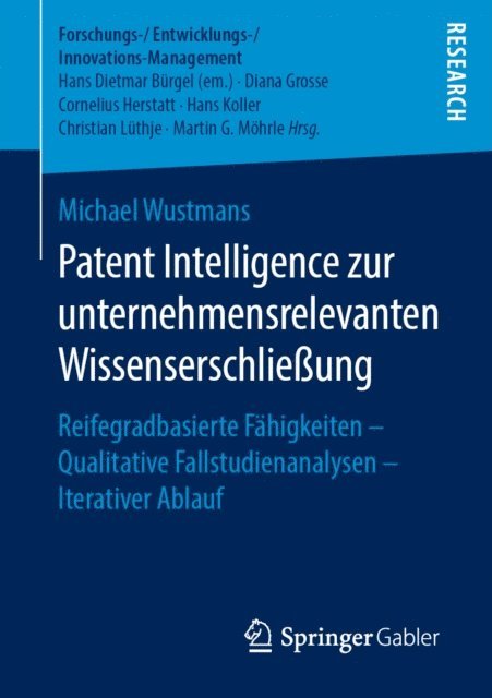 Michael Wustmans - Patent Intelligence zur unternehmensrelevanten Wissenserschließung, E-bok