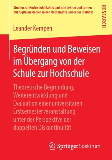 Leander Kempen - Begründen und Beweisen im Übergang von der Schule zur Hochschule, E-bok