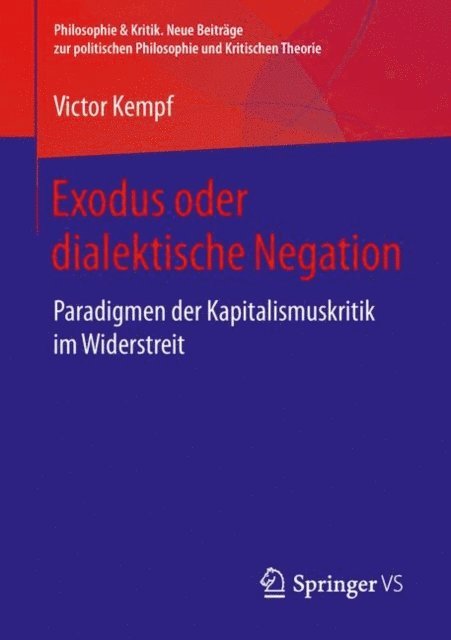 Victor Kempf - Exodus oder dialektische Negation, E-bok