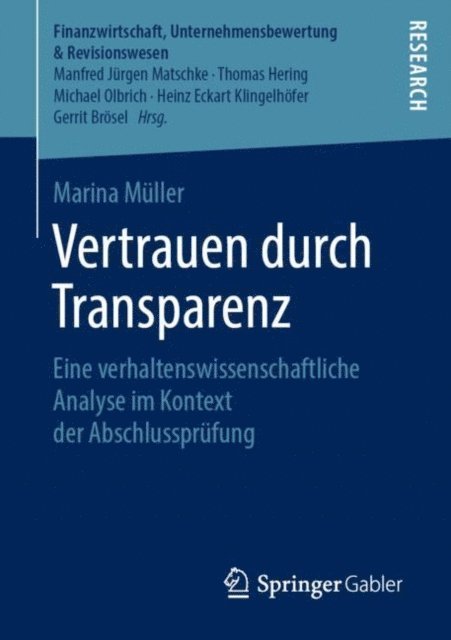 Marina Muller - Vertrauen durch Transparenz, E-bok