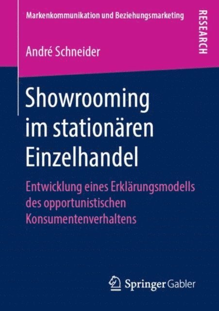 Andre Schneider - Showrooming im stationären Einzelhandel, E-bok