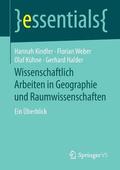 Wissenschaftlich Arbeiten in Geographie und Raumwissenschaften