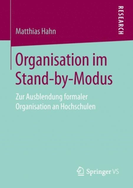 Matthias Hahn - Organisation im Stand-by-Modus, E-bok