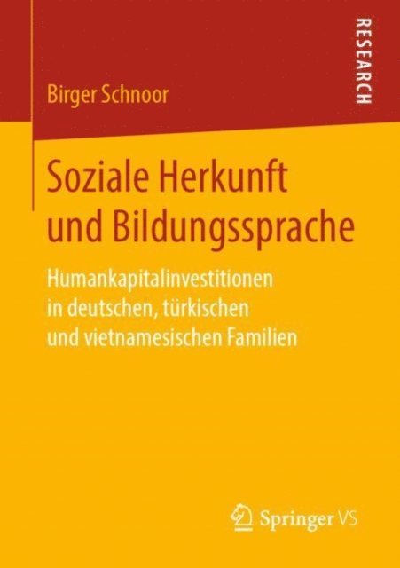 Birger Schnoor - Soziale Herkunft und Bildungssprache, E-bok
