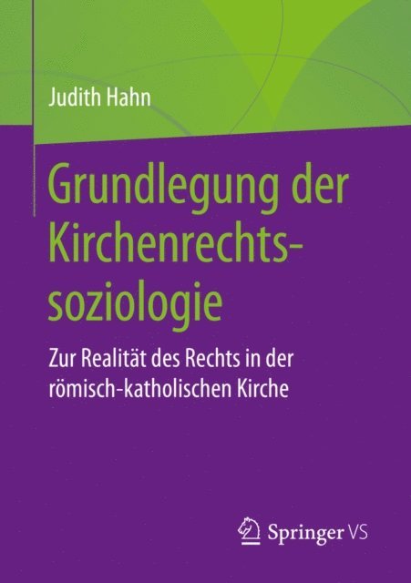 Judith Hahn - Grundlegung der Kirchenrechtssoziologie, E-bok