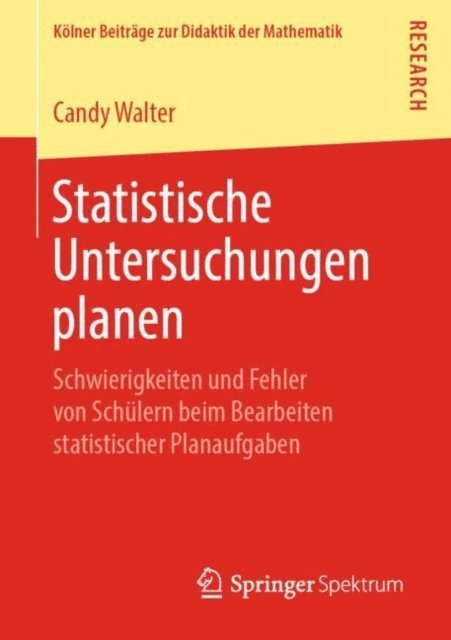 Candy Walter - Statistische Untersuchungen planen, E-bok