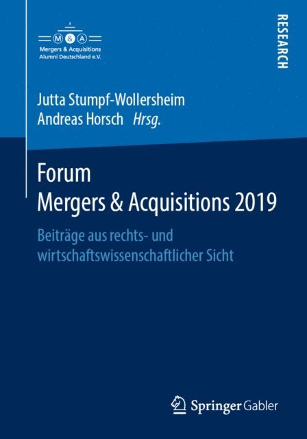 Andreas Horsch, Jutta Stumpf-Wollersheim - Forum Mergers & Acquisitions 2019, E-bok