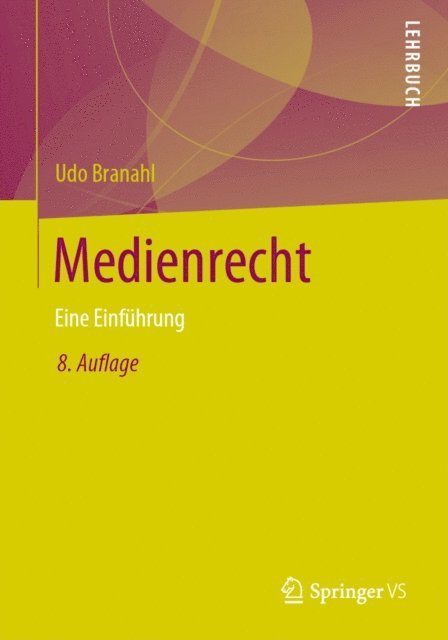 Udo Branahl - Medienrecht, E-bok