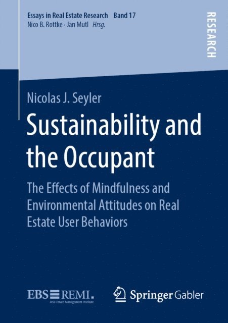 Nicolas J. Seyler - Sustainability and the Occupant, E-bok