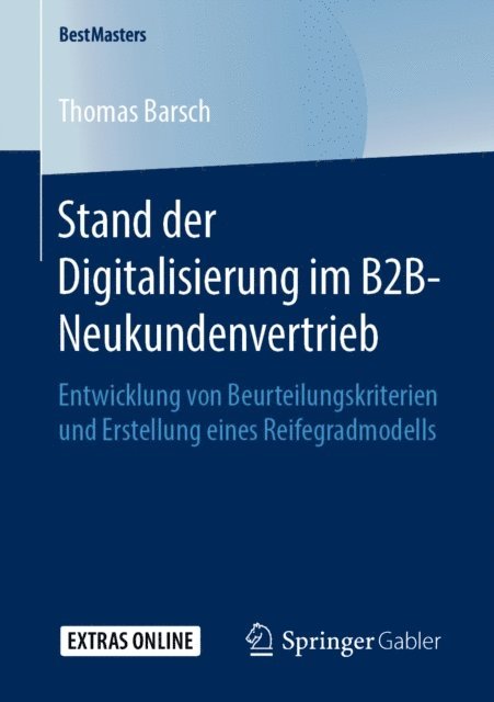 Thomas Barsch - Stand der Digitalisierung im B2B-Neukundenvertrieb, E-bok