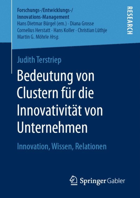 Judith Terstriep - Bedeutung von Clustern für die Innovativität von Unternehmen, E-bok