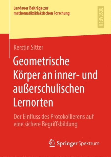 Kerstin Sitter - Geometrische Körper an inner- und außerschulischen Lernorten, E-bok