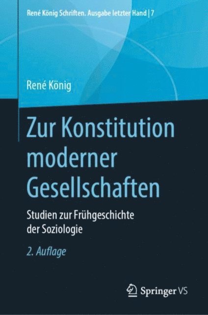 Rene Konig, Heine von Alemann - Zur Konstitution moderner Gesellschaften, E-bok
