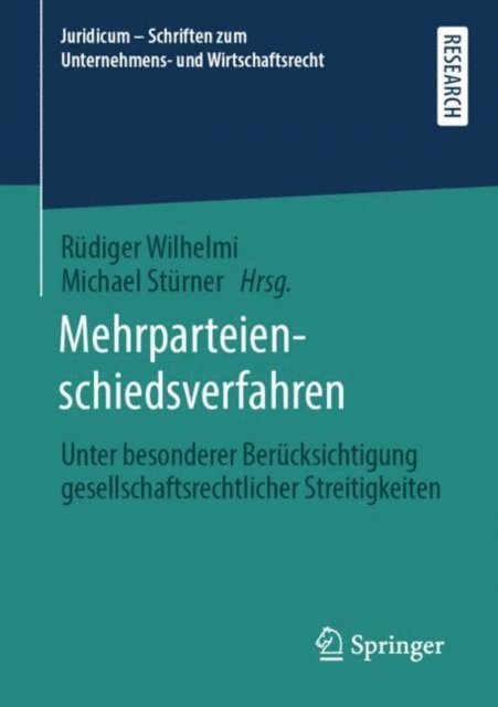 Michael Sturner, Rudiger Wilhelmi - Mehrparteienschiedsverfahren, E-bok
