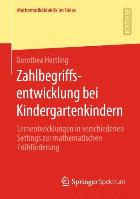 Dorothea Hertling - Zahlbegriffsentwicklung bei Kindergartenkindern, E-bok