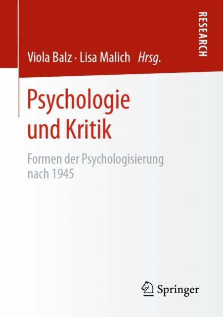 Lisa Malich, Viola Balz - Psychologie und Kritik, E-bok