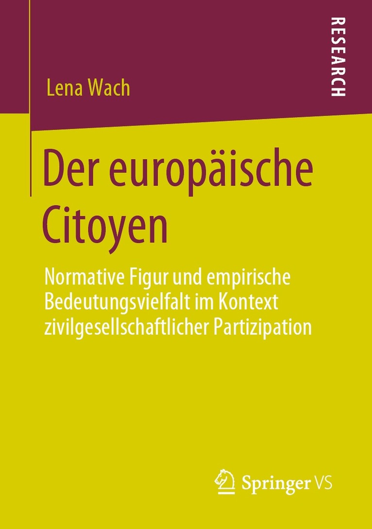 Lena Wach - Der europäische Citoyen, Häftad
