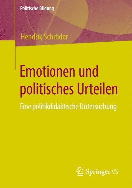 Hendrik Schroder - Emotionen und politisches Urteilen, E-bok