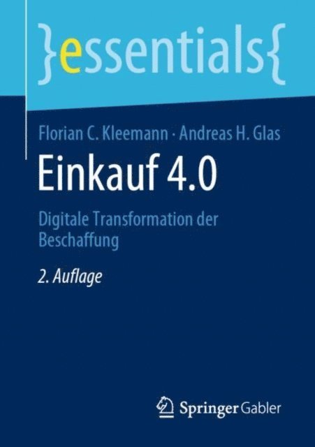 Andreas H. Glas, Florian C. Kleemann - Einkauf 4.0, E-bok