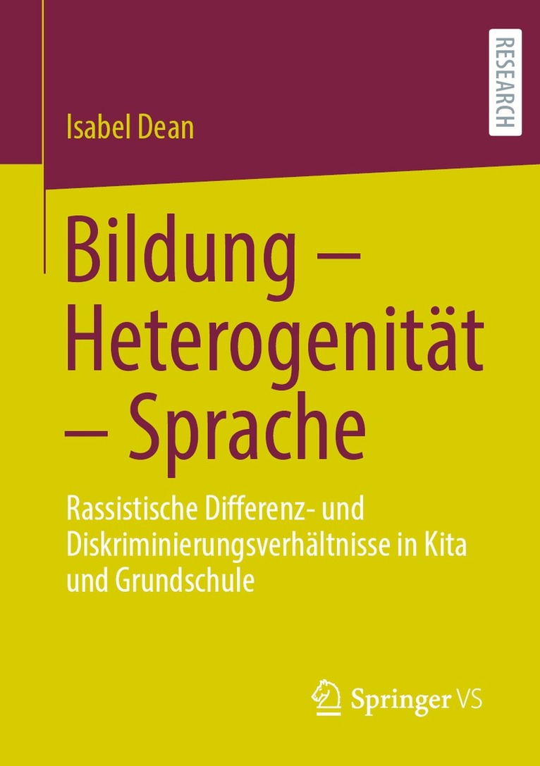 Isabel Dean - Bildung – Heterogenität – Sprache, Häftad