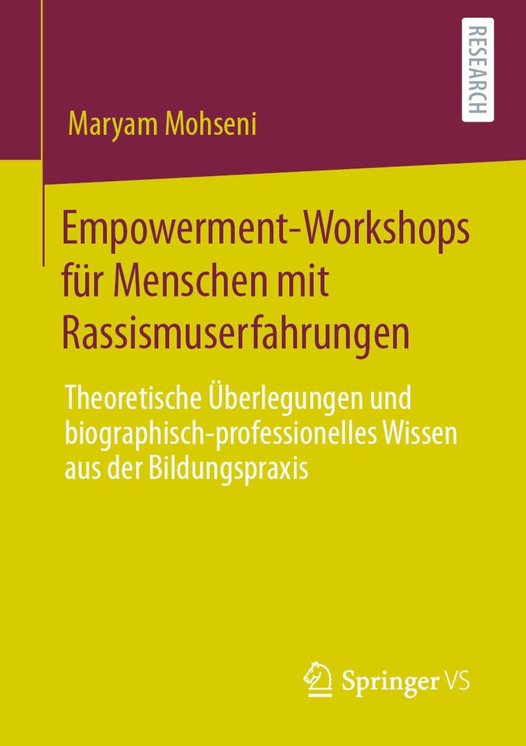 Maryam Mohseni - Empowerment-Workshops für Menschen mit Rassismuserfahrungen, Häftad