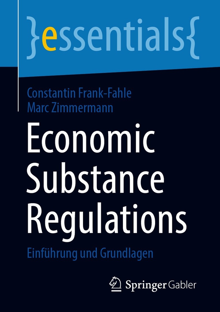 Constantin Frank-Fahle, Marc Zimmermann - Economic Substance Regulations, Häftad