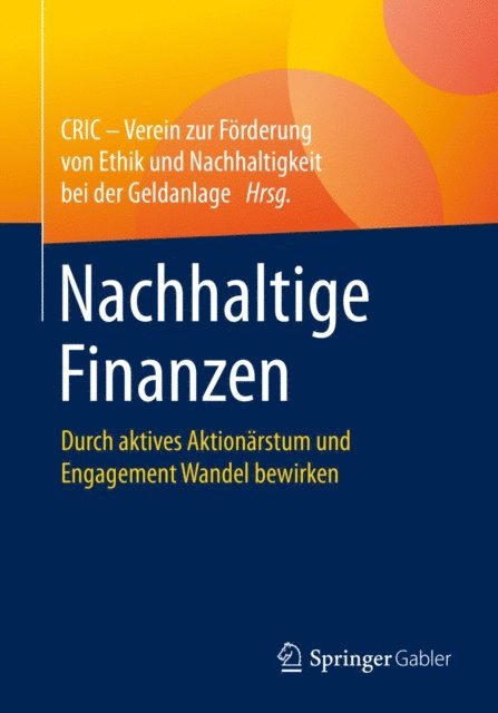 Gesa Vogele, Sebastian Utz, Kevin Schaefers, Rolf Ostmann, Klaus Gabriel, Claudia Dopfner - Nachhaltige Finanzen, E-bok