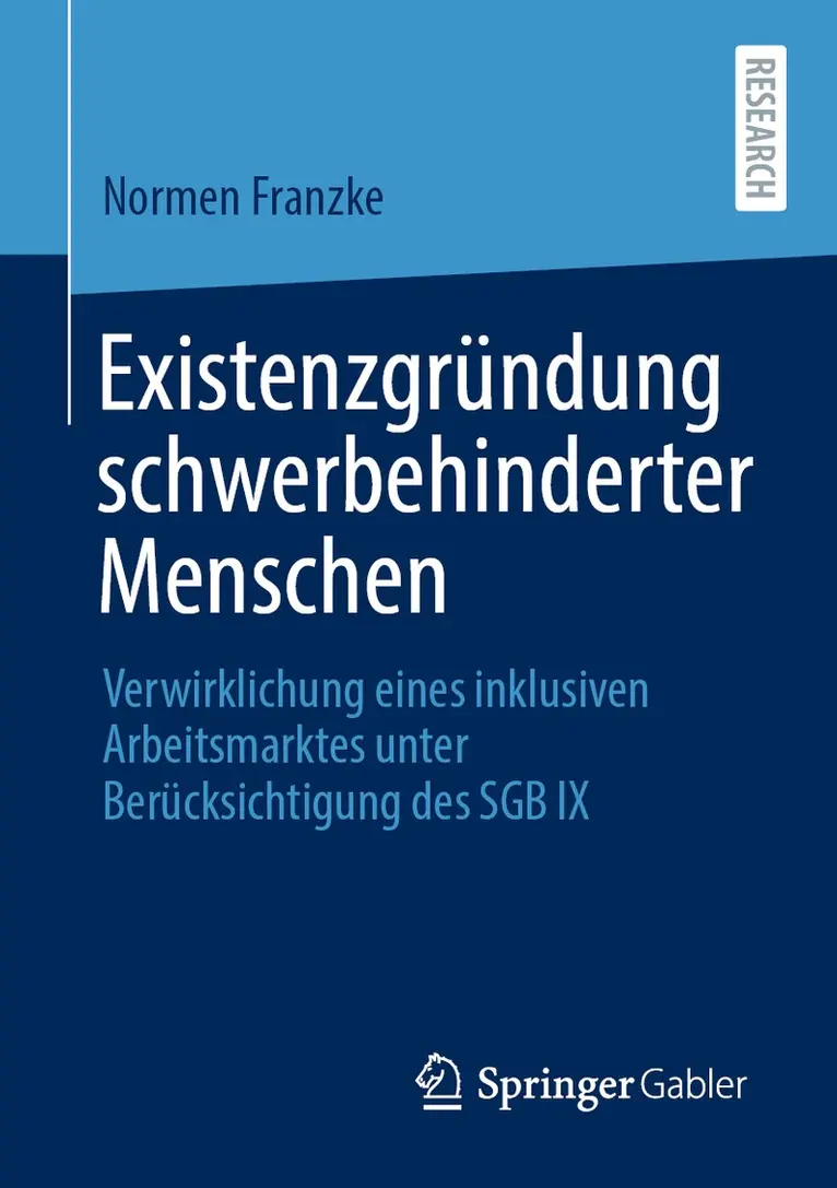 Normen Franzke - Existenzgründung schwerbehinderter Menschen, Häftad. Tillgänglighet: Lägg i varukorg
