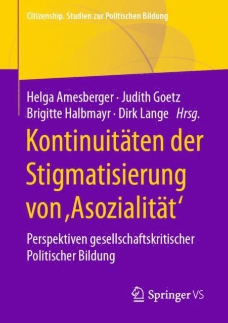 Dirk Lange, Brigitte Halbmayr, Judith Goetz, Helga Amesberger - Kontinuitäten der Stigmatisierung von ,Asozialität', E-bok